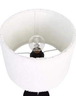 Lampada da tavolo VINAZCO Bouclé Bianco