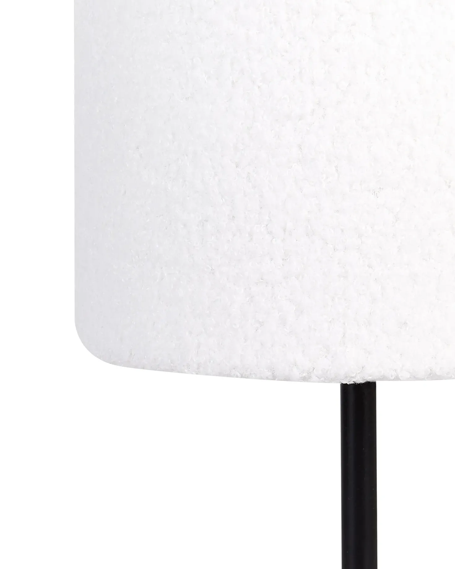 Lampada da tavolo VINAZCO Bouclé Bianco