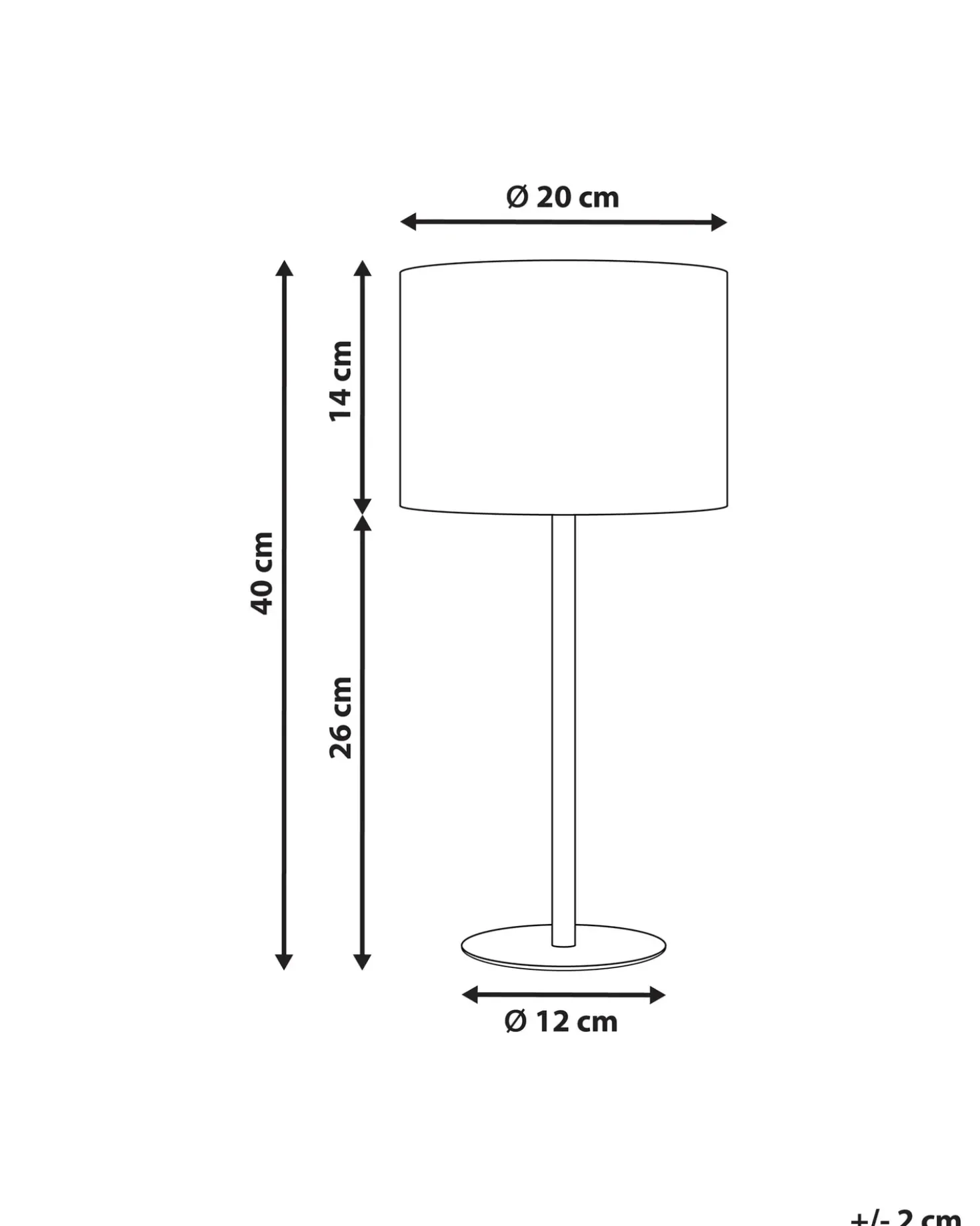 Lampada da tavolo VINAZCO Bouclé Bianco
