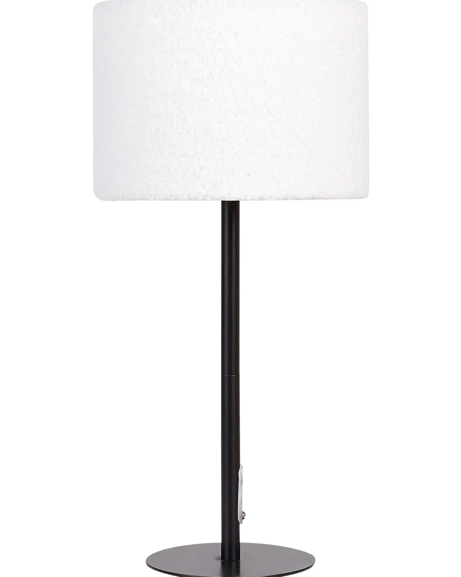 Lampada da tavolo VINAZCO Bouclé Bianco