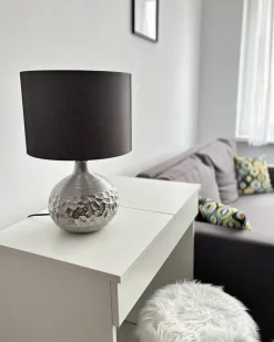 Lampada da tavolo YAKIMA Porcellana Grigio