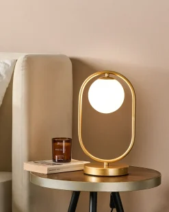 Lampada da tavolo YANKEE Metallo Oro