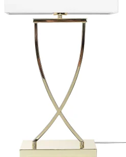 Lampada da tavolo YASUNI Metallo Bianco/Oro