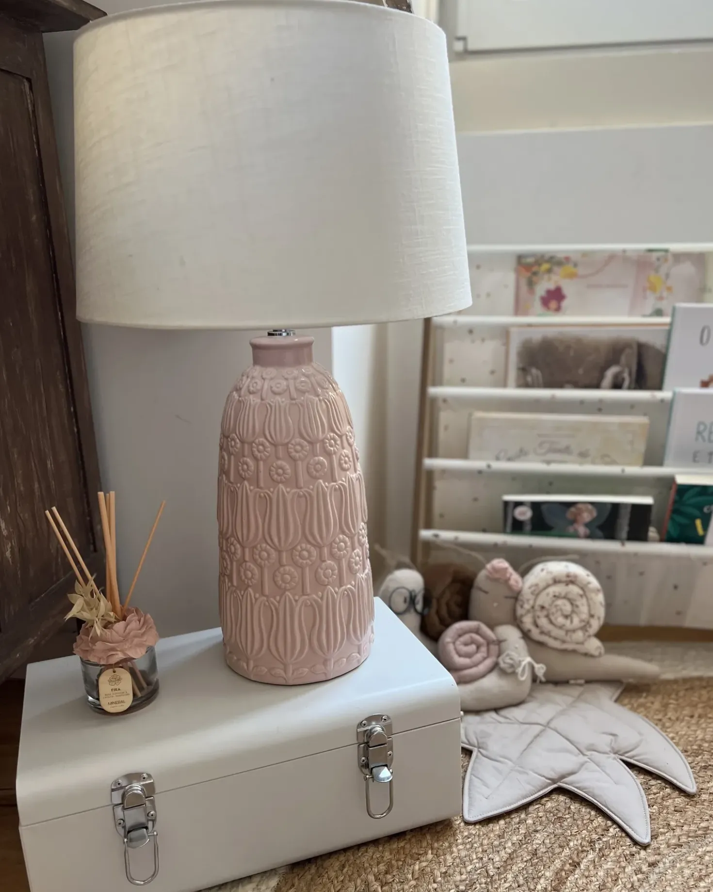 Lampada da tavolo ZARIMA Ceramica Rosa