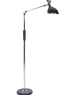 Lampada da terra a LED ANDROMEDA con dimmer Metallo Argento