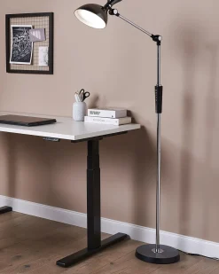 Lampada da terra a LED ANDROMEDA con dimmer Metallo Argento