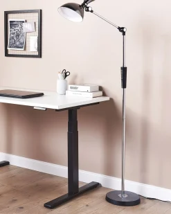 Lampada da terra a LED ANDROMEDA con dimmer Metallo Argento