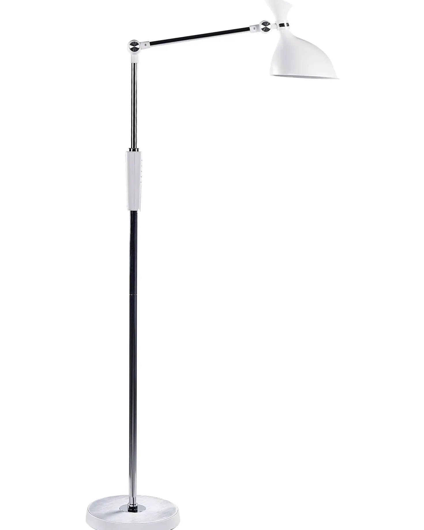 Lampada da terra a LED ANDROMEDA con dimmer Metallo Bianco