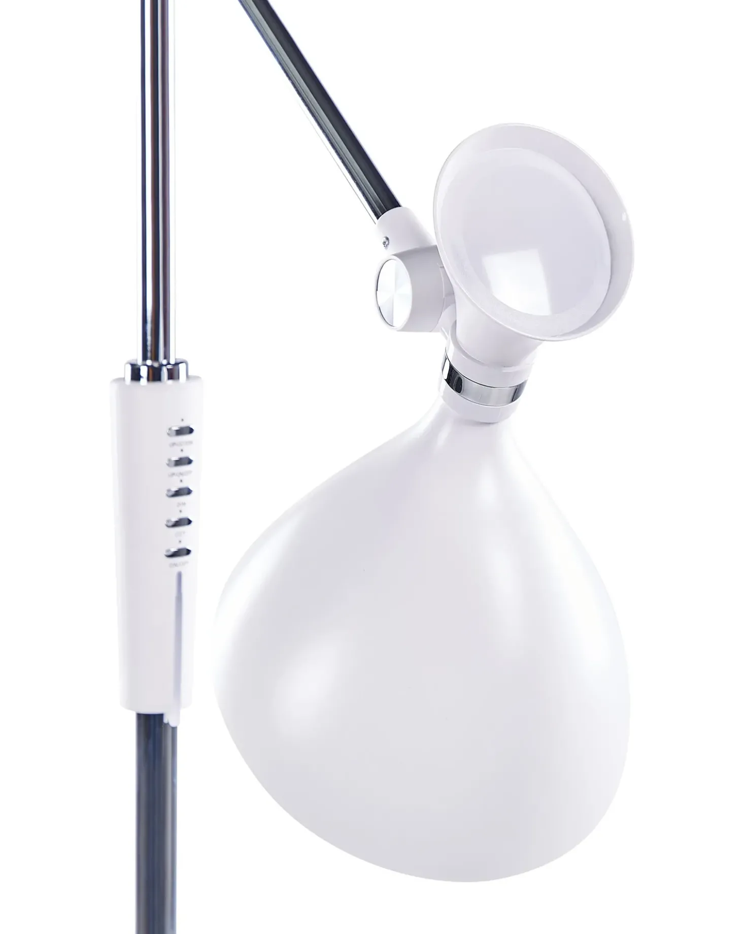 Lampada da terra a LED ANDROMEDA con dimmer Metallo Bianco