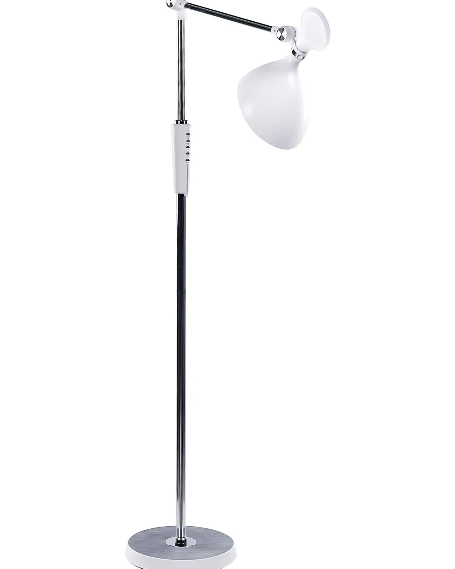 Lampada da terra a LED ANDROMEDA con dimmer Metallo Bianco