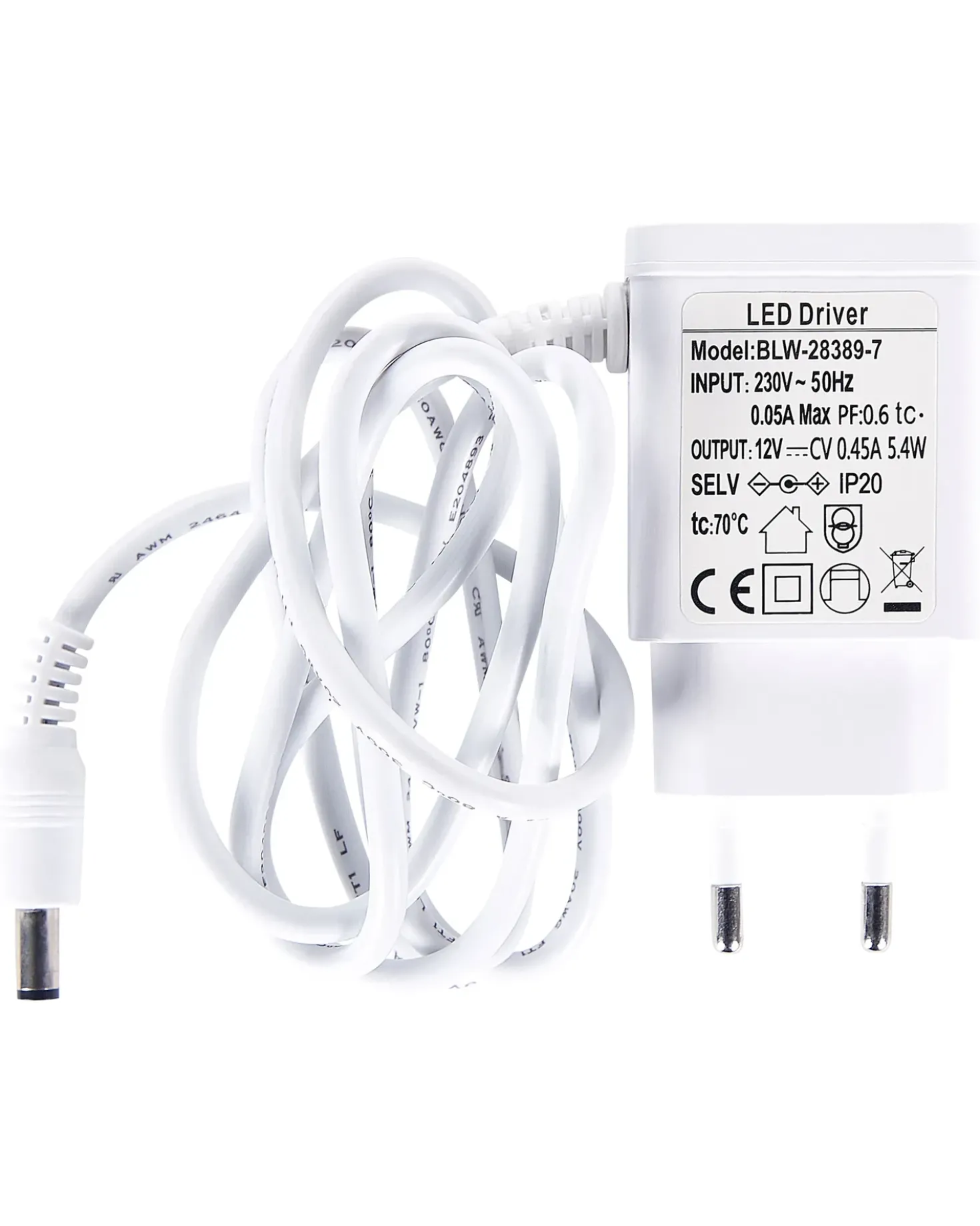 Lampada da terra a LED ANDROMEDA con dimmer Metallo Bianco