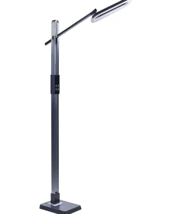 Lampada da terra a LED AQUARIUS con dimmer Metallo Grigio scuro