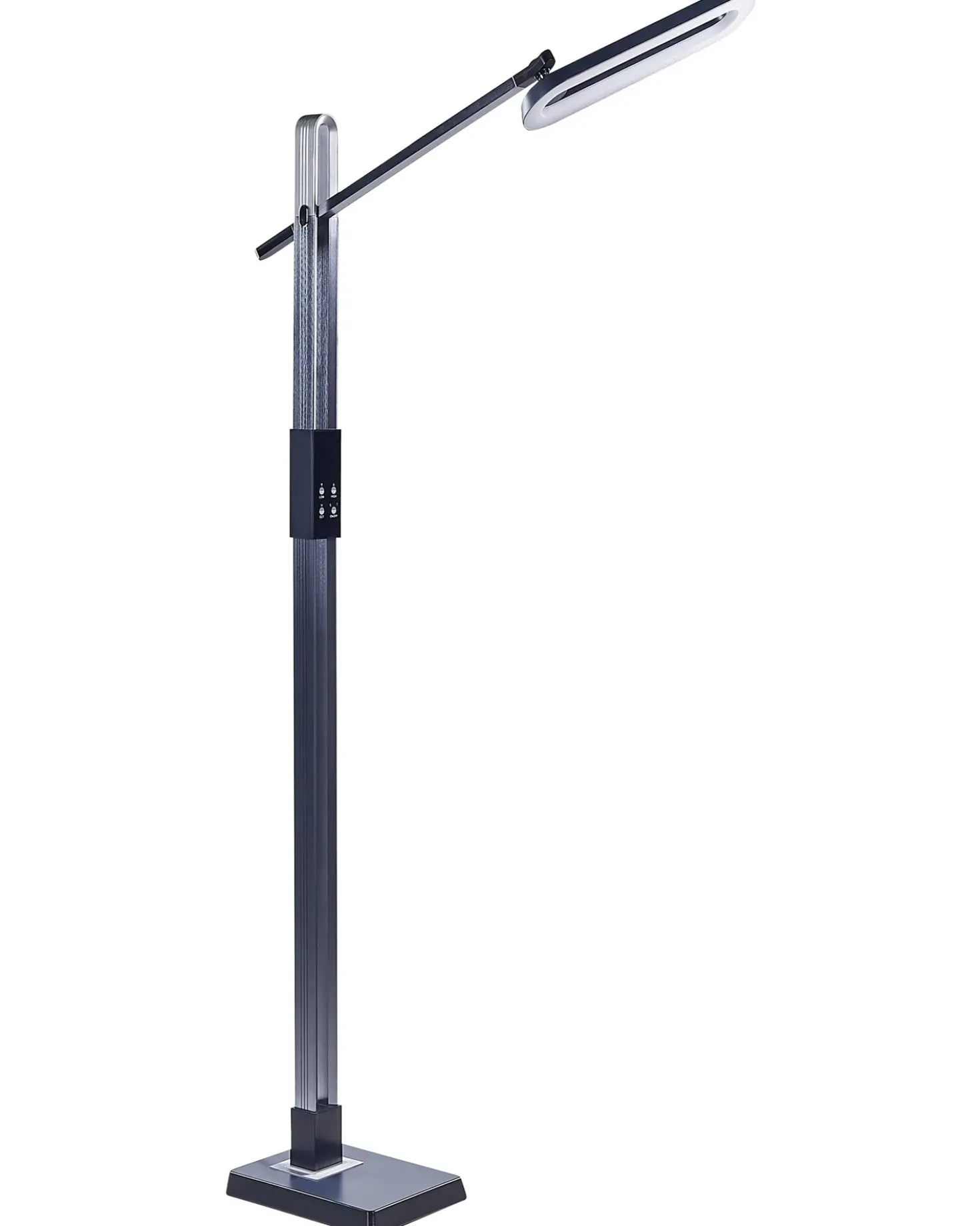 Lampada da terra a LED AQUARIUS con dimmer Metallo Grigio scuro