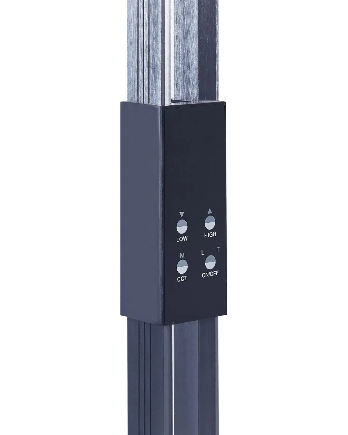 Lampada da terra a LED AQUARIUS con dimmer Metallo Grigio scuro