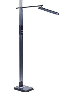 Lampada da terra a LED AQUARIUS con dimmer Metallo Grigio scuro