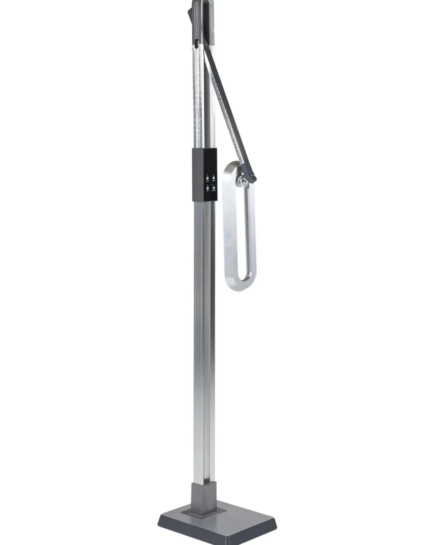 Lampada da terra a LED AQUARIUS con dimmer Metallo Argento