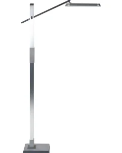 Lampada da terra a LED AQUARIUS con dimmer Metallo Argento