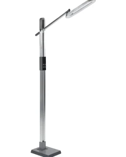 Lampada da terra a LED AQUARIUS con dimmer Metallo Argento