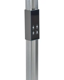 Lampada da terra a LED AQUARIUS con dimmer Metallo Argento