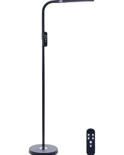 Lampada da terra a LED ARIES con telecomando con dimmer Metallo Nero