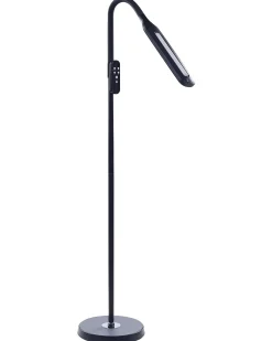 Lampada da terra a LED ARIES con telecomando con dimmer Metallo Nero