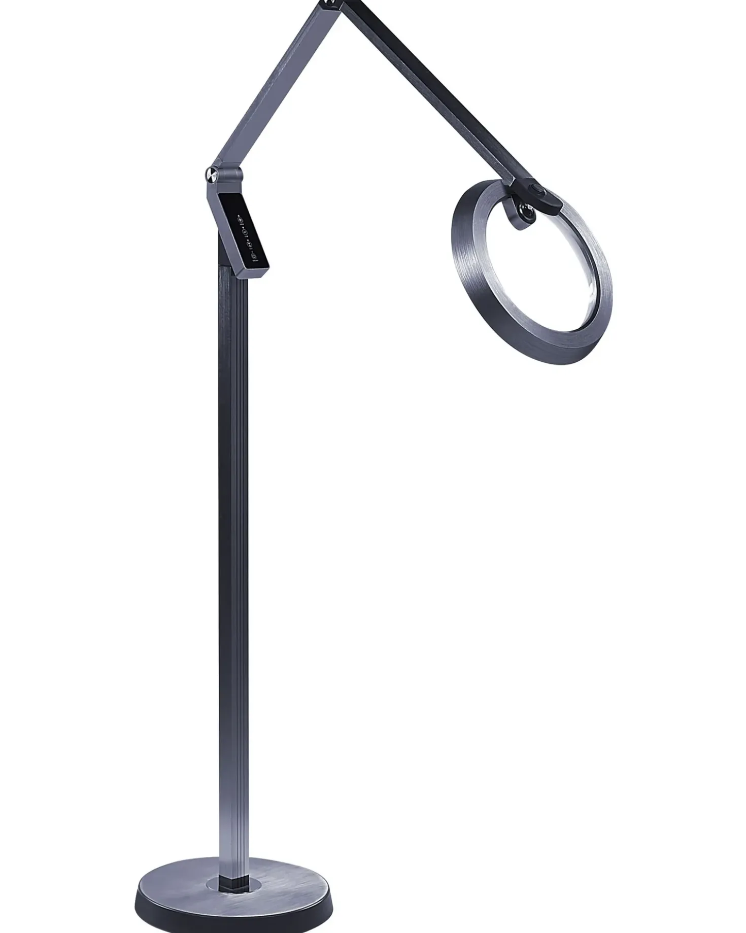 Lampada da terra a LED CARINA con dimmer Metallo Grigio scuro