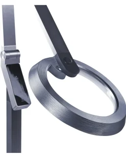 Lampada da terra a LED CARINA con dimmer Metallo Grigio scuro