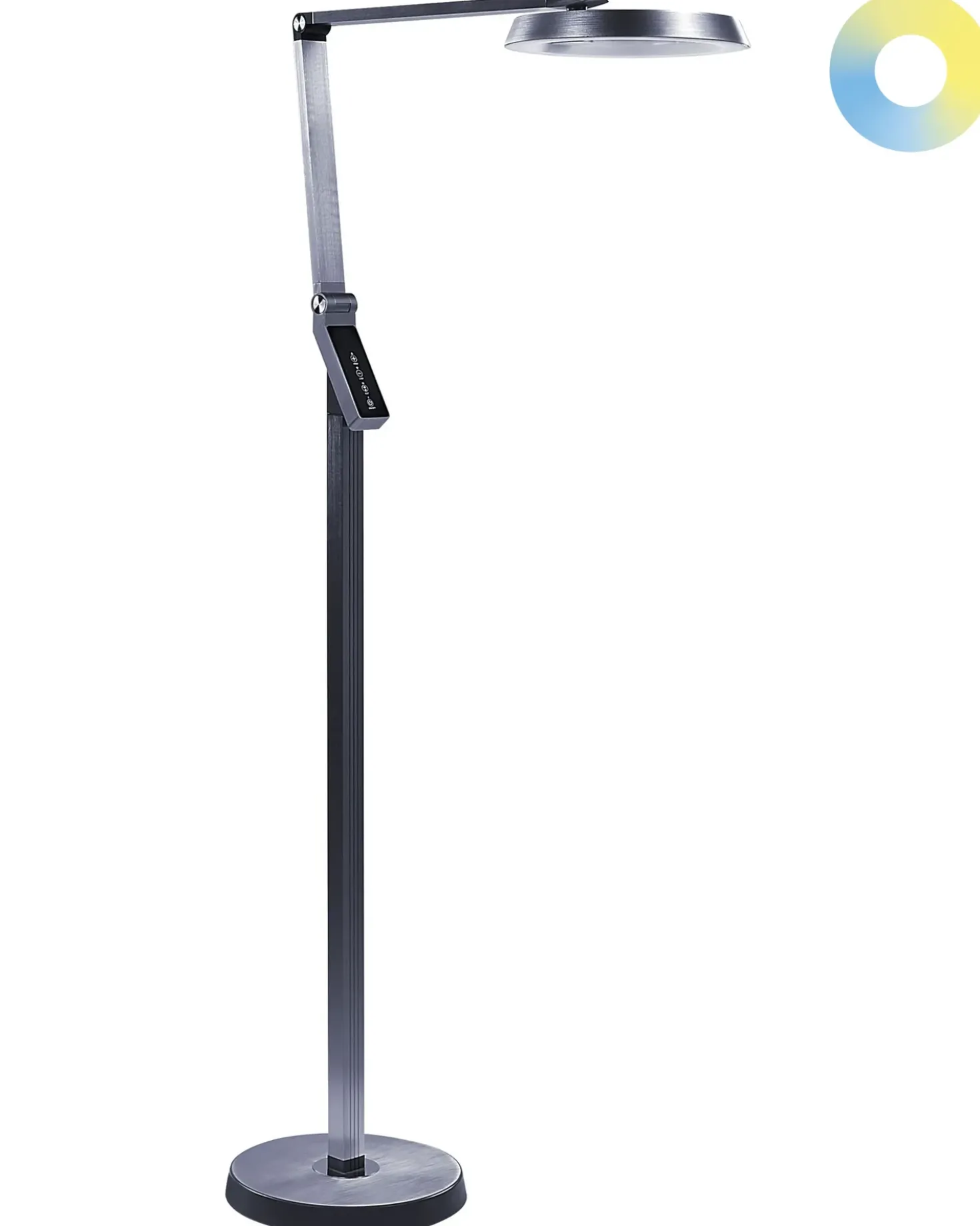 Lampada da terra a LED CARINA con dimmer Metallo Grigio scuro