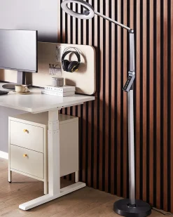 Lampada da terra a LED CARINA con dimmer Metallo Grigio scuro