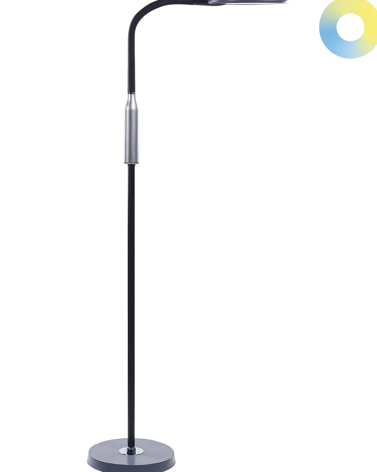 Lampada da terra a LED CASSIOPEIA con dimmer Metallo Nero
