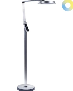 Lampada da terra a LED CARINA con dimmer Metallo Argento