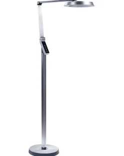 Lampada da terra a LED CARINA con dimmer Metallo Argento