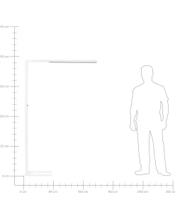 Lampada da terra a LED MENSA con sensore di movimento Metallo Bianco