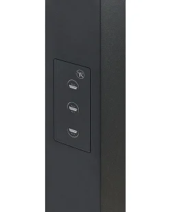 Lampada da terra a LED MENSA con sensore di movimento Metallo Nero