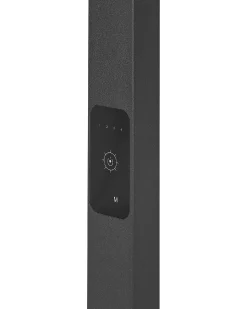 Lampada da terra a LED ORION con sensore di movimento Metallo Nero