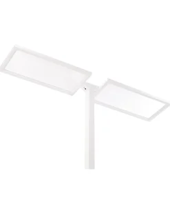 Lampada da terra a LED SCULPTOR con sensore di movimento Metallo Bianco
