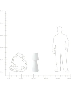 Lampada da terra LED per esterni SABANAS con telecomando Bianco
