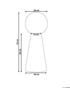 Lampada da terra LED per esterni TORNE Bianco