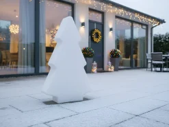 Lampada da terra LED per esterni FINNAN Albero di Natale 83 cm Bianco