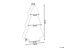 Lampada da terra LED per esterni FINNAN Albero di Natale 83 cm Bianco