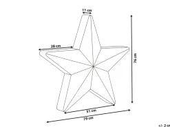 Lampada da terra LED per esterni OLSAN Stella 76 cm Bianco