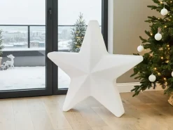 Lampada da terra LED per esterni OLSAN Stella 76 cm Bianco