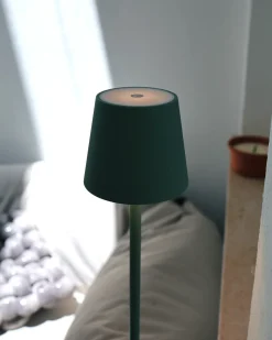 Lampada da terra senza fili a LED GAVARRESA con dimmer Metallo Verde