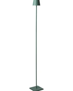 Lampada da terra senza fili a LED GAVARRESA con dimmer Metallo Verde