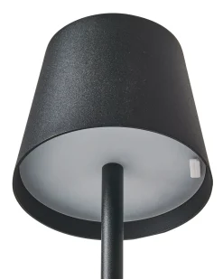 Lampada da terra senza fili a LED GAVARRESA con dimmer Metallo Nero