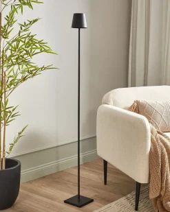 Lampada da terra senza fili a LED GAVARRESA con dimmer Metallo Nero