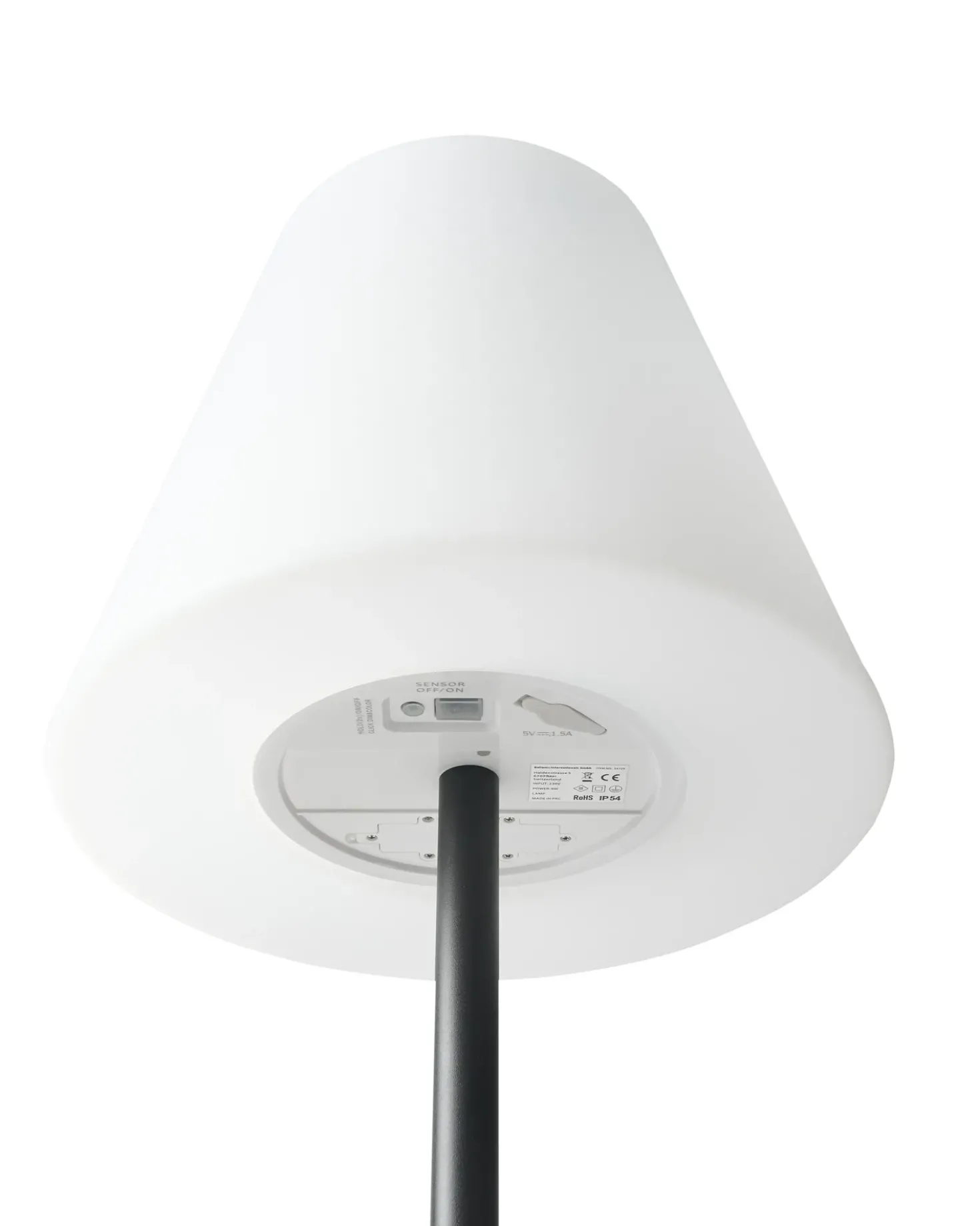 Lampada da terra solare a LED per esterni FONESCA con telecomando Bianco