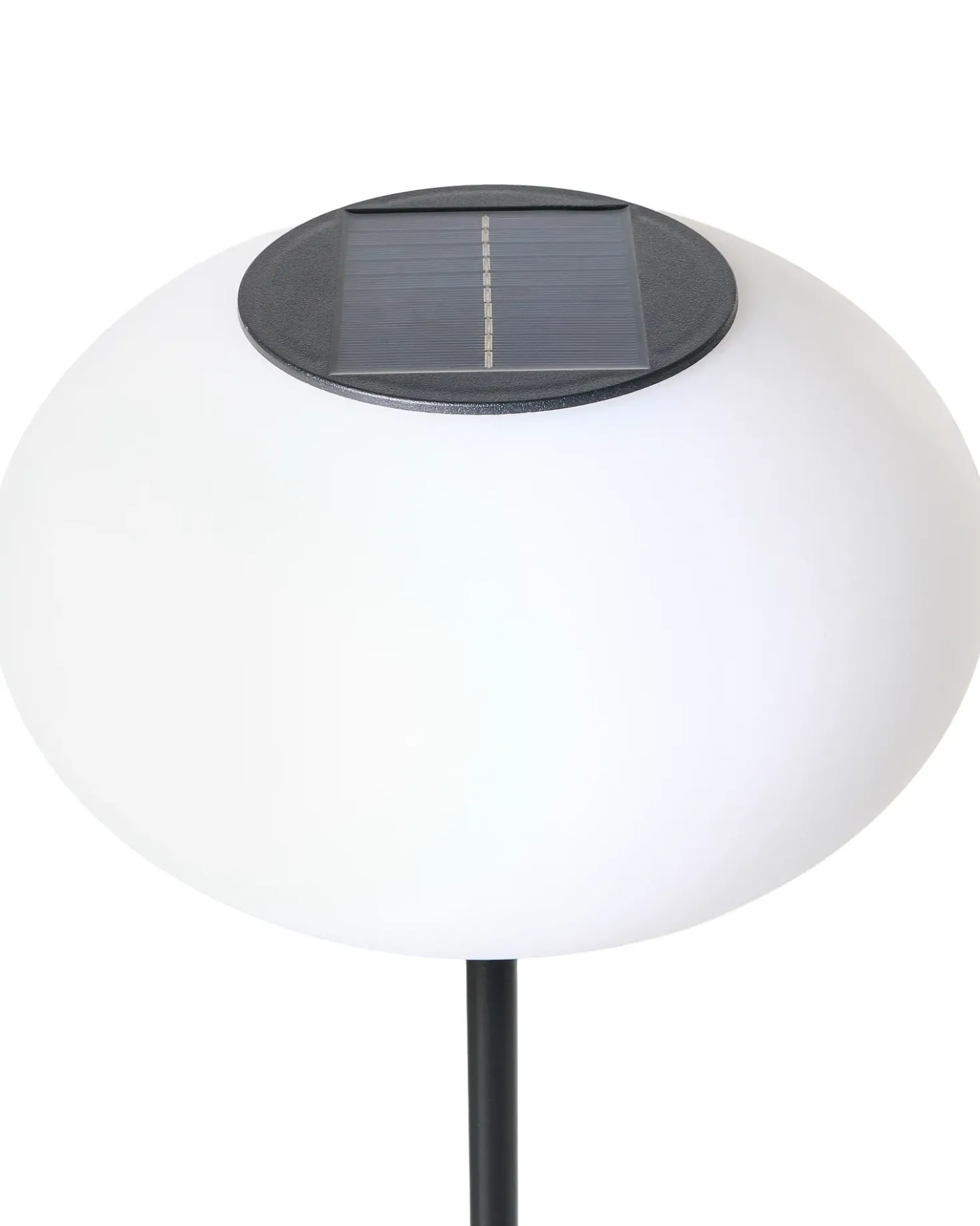 Lampada da terra solare a LED per esterni LUMBE Nero