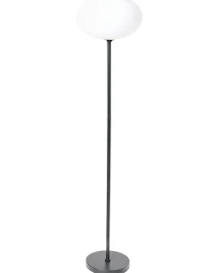 Lampada da terra solare a LED per esterni LUMBE Nero