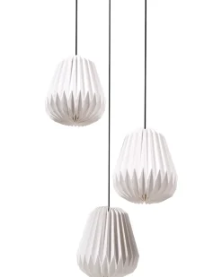 Lampadario a 3 luci HONDE Carta Bianco